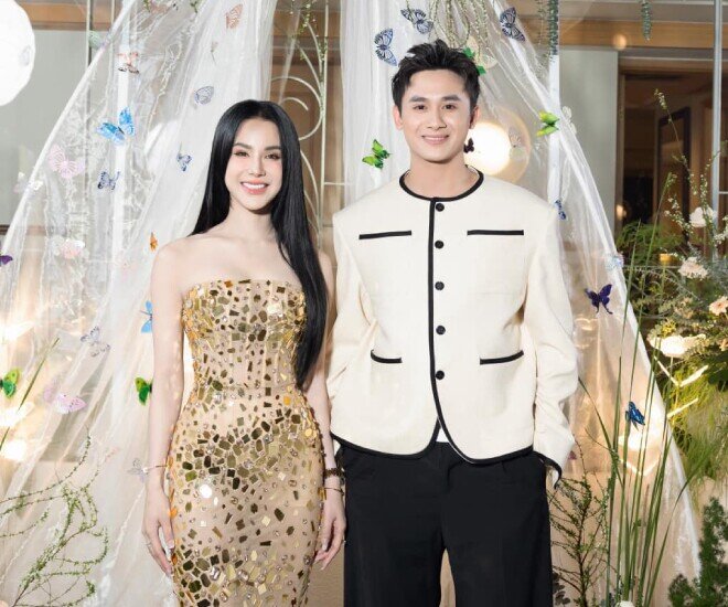 Diệp Lâm Anh và bạn trai Phạm Kiên.