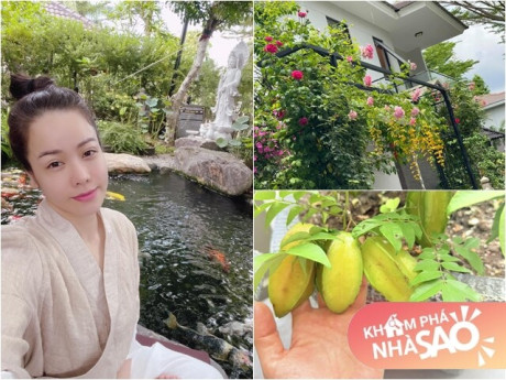 Hoa trái từng chùm và quang cảnh tuyệt đẹp trong khu vườn ở biệt thự 20 tỷ của nữ Chủ tịch Nhật Kim Anh