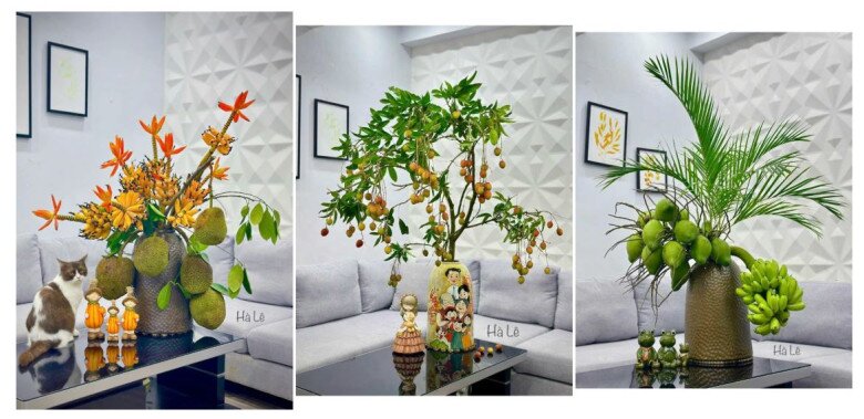 Chị Hà xem những bình hoa như nguồn cảm hứng, tiếp thêm năng lượng tích cực cho cuộc sống mỗi ngày