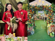 Yêu - Cô dâu Cà Mau dùng 300kg rau củ trang trí đám cưới, khách ăn xong có quà mang về