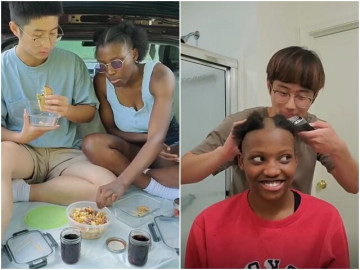 Yêu - Cưới vợ Thạc sĩ người Mỹ gốc Phi, chàng trai 9X tự tay cạo trọc đầu giúp vợ sau sinh con lai