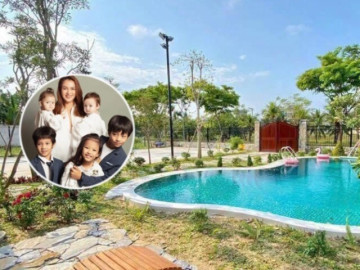 Diễm Châu thuê villa 450 m2 sống cùng 5 con ở Đà Nẵng