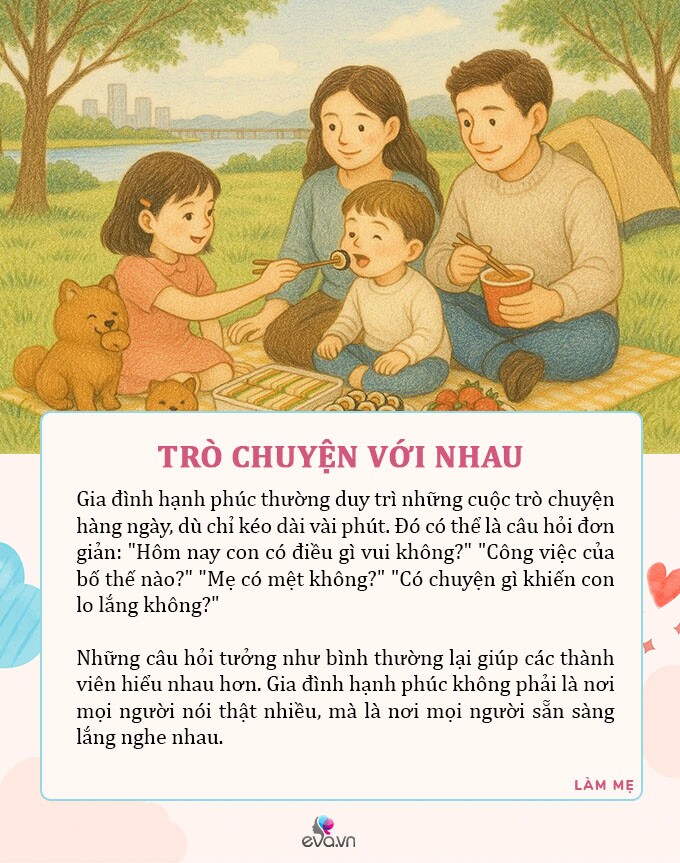 7 điều các gia đình hạnh phúc thường làm mỗi ngày - 2