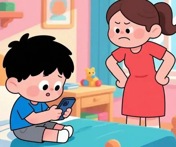 Bố mẹ làm đúng 2 bước này, con amp;#34;cai nghiệnamp;#34; thành công điện thoại di động - 1