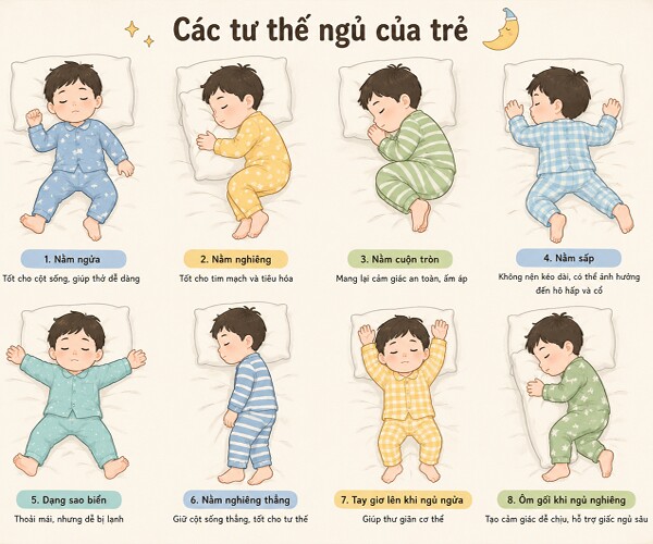Tư thế ngủ tiết lộ tính cách và trí tuệ của trẻ nhưng nhiều bố mẹ Việt không biết.