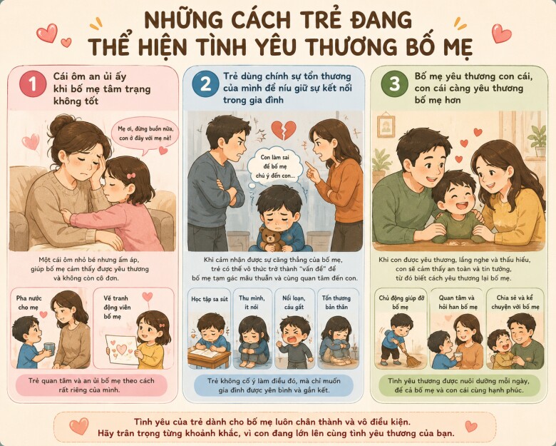 3 kiểu yêu thương ngây thơ, trẻ đang âm thầm chữa lành cho bố mẹ mà nhiều người không nhận ra - 2