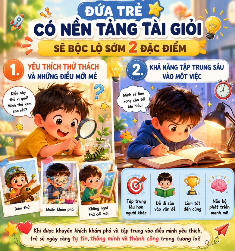 Bố mẹ tinh ý sẽ nhận ra 2 dấu hiệu sớm của đứa trẻ giỏi giang, tương lai rộng mở - 2
