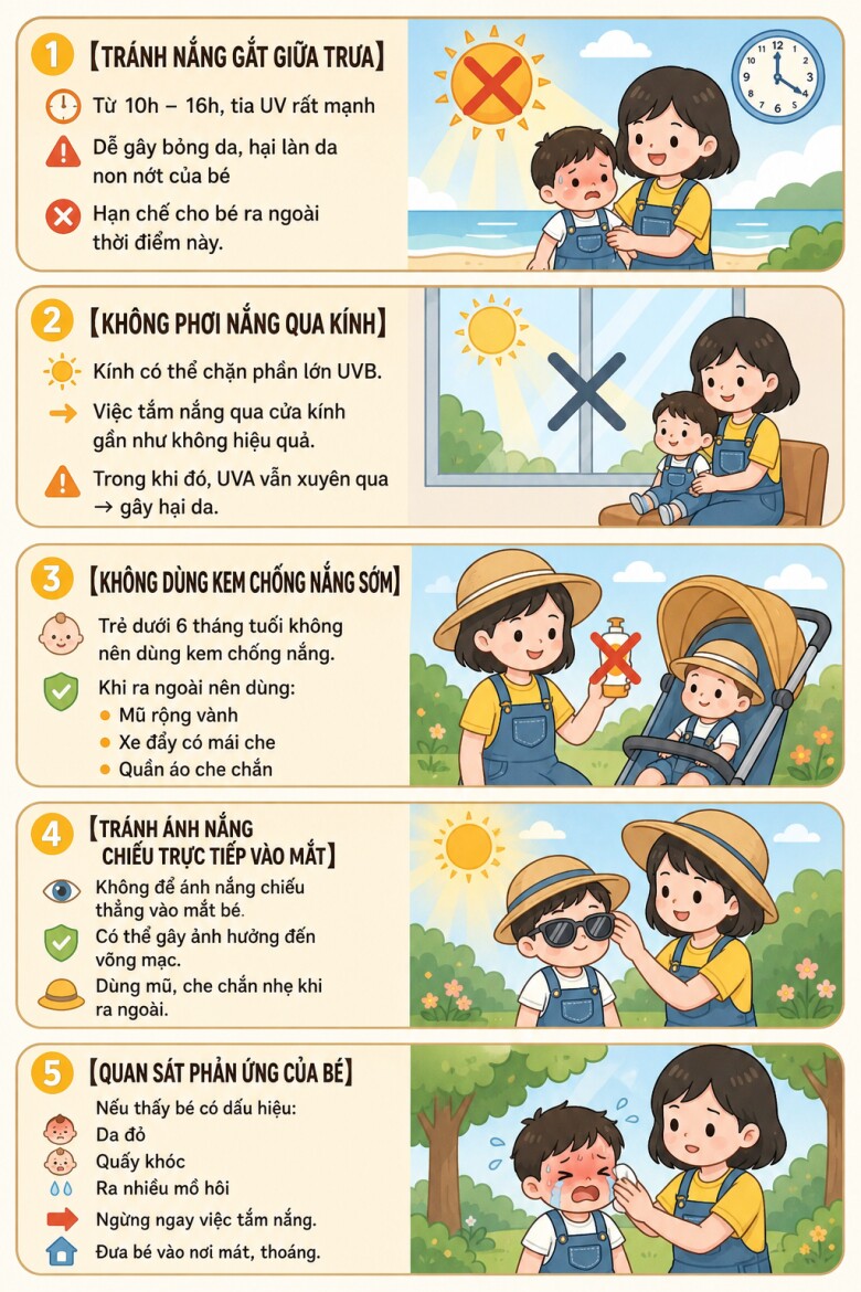 4 c&aacute;ch tắm nắng đ&uacute;ng gi&uacute;p b&eacute; hấp thu vitamin D an to&agrave;n, kh&ocirc;ng lo ch&aacute;y nắng m&ugrave;a n&oacute;ng - 5