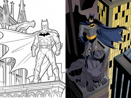 Tranh tô màu Batman cho bé mầm non vừa chơi vừa rèn luyện trí thông minh