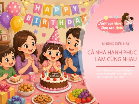 7 điều các gia đình hạnh phúc thường làm mỗi ngày