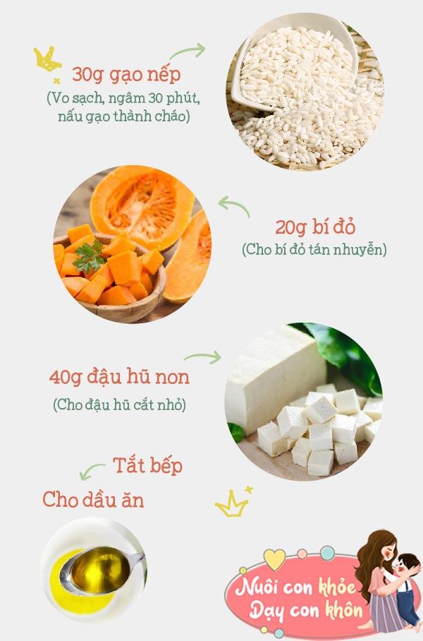 Ch&aacute;o đậu hũ b&iacute; đỏ sẽ gi&uacute;p trẻ hấp thụ h&agrave;m lượng dưỡng chất tốt cho sức khỏe, tăng cường sự ph&aacute;t triển l&agrave;nh mạnh của trẻ.