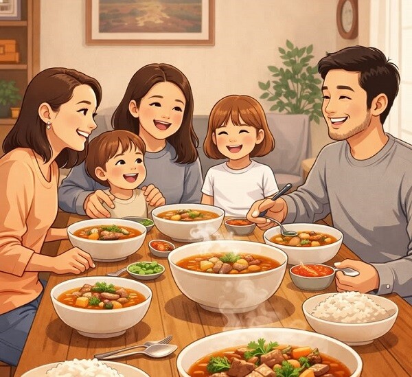 Vào Ngày của Mẹ, bữa cơm quây quần là điều khiến nhiều người mẹ cảm thấy ấm áp nhất.