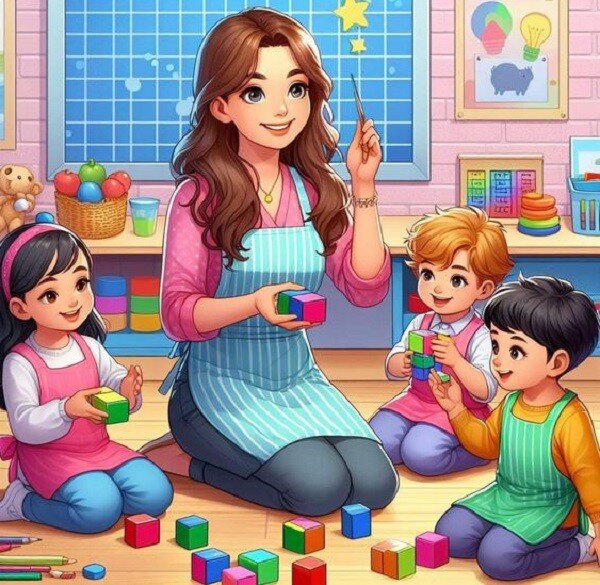 Chơi nhiều trò chơi giáo dục cùng con.