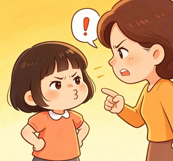 Trẻ thích cãi lại.