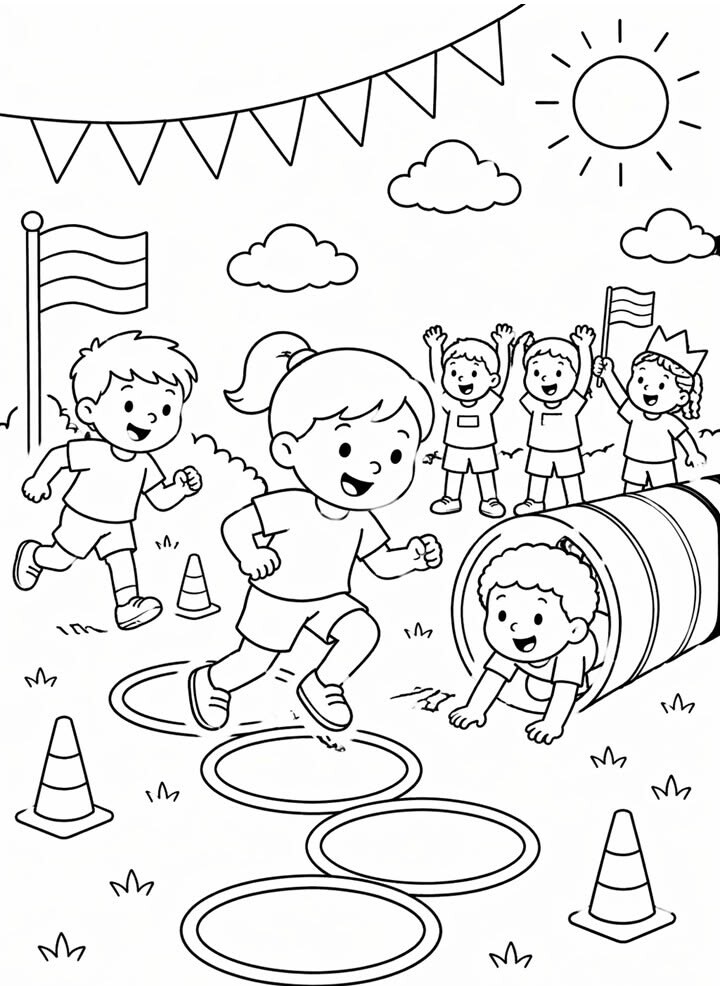 Những hoạt động mùa hè đáng yêu bước vào tranh tô màu của bé - 16