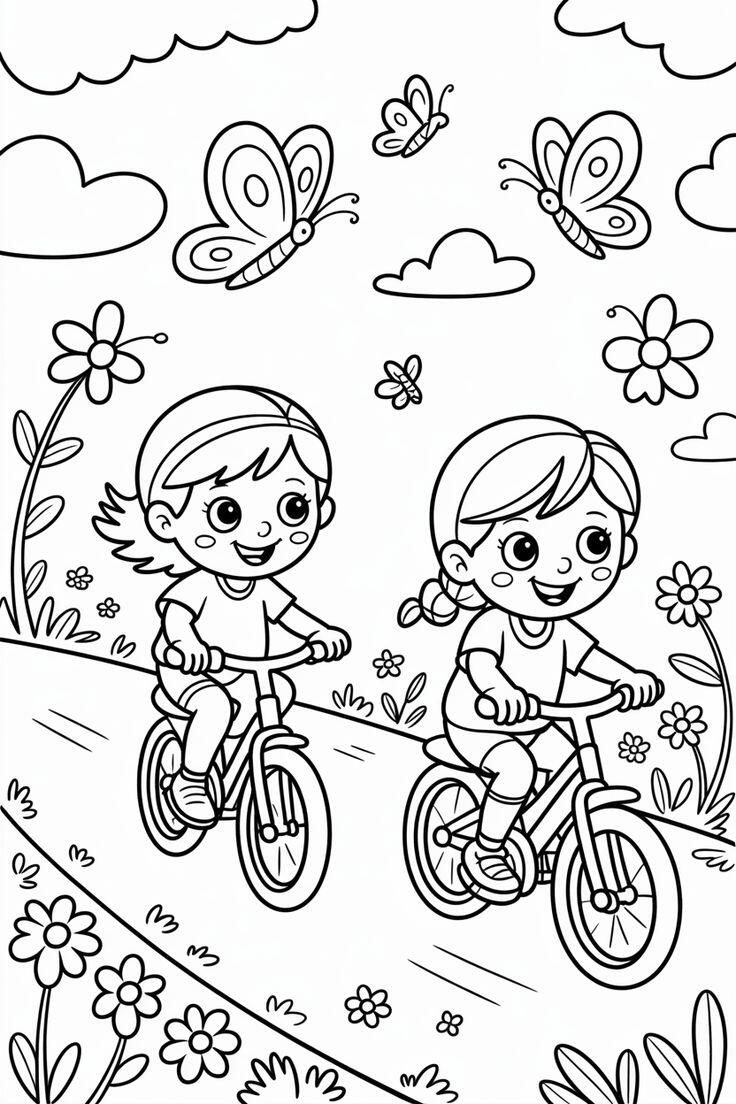 Những hoạt động mùa hè đáng yêu bước vào tranh tô màu của bé - 18