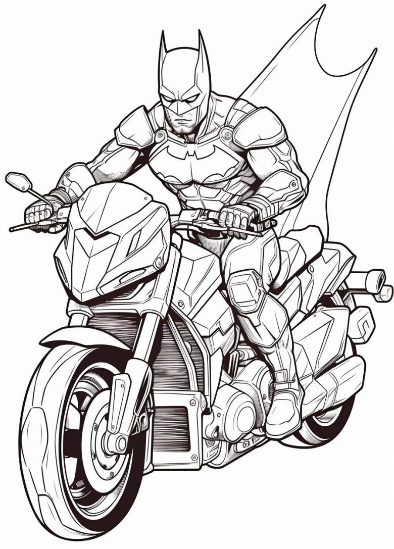 Tranh tô màu Batman cho bé mầm non vừa chơi vừa rèn luyện trí thông minh - 1
