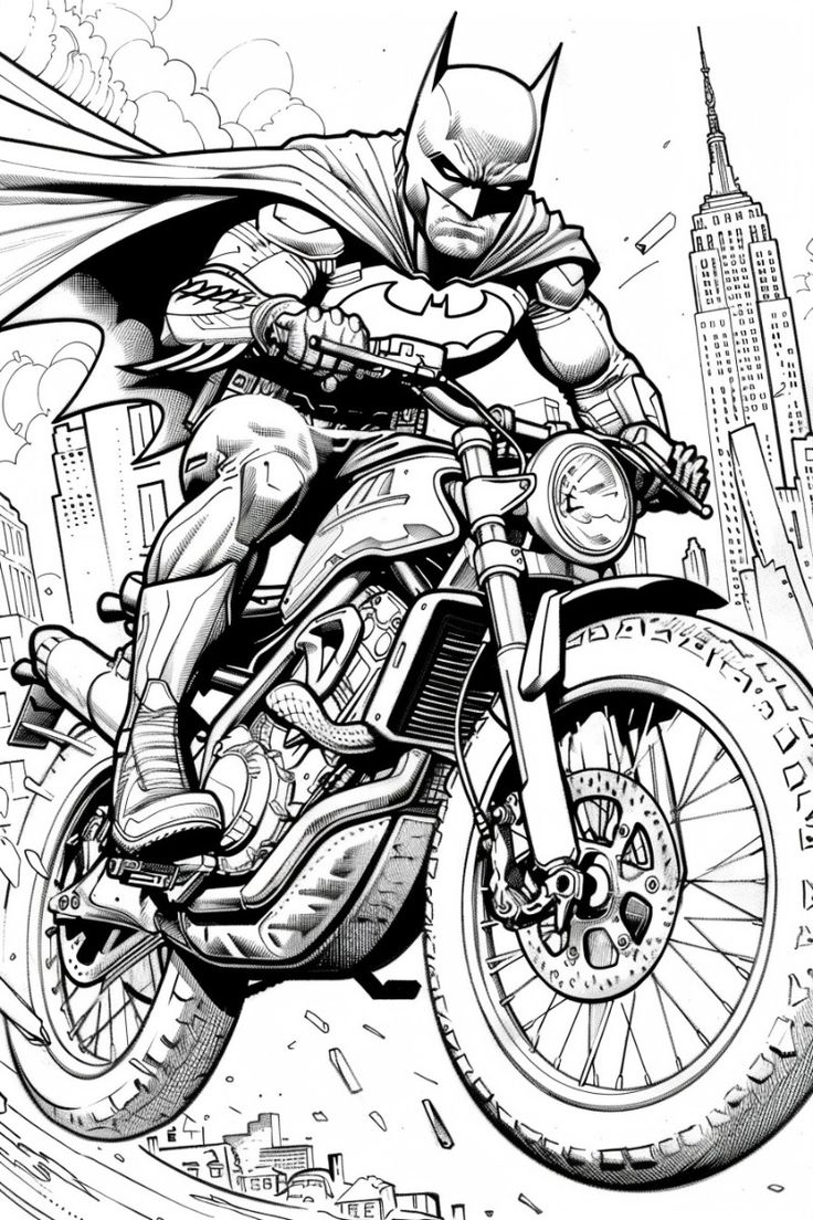 Tranh tô màu Batman cho bé mầm non vừa chơi vừa rèn luyện trí thông minh - 10
