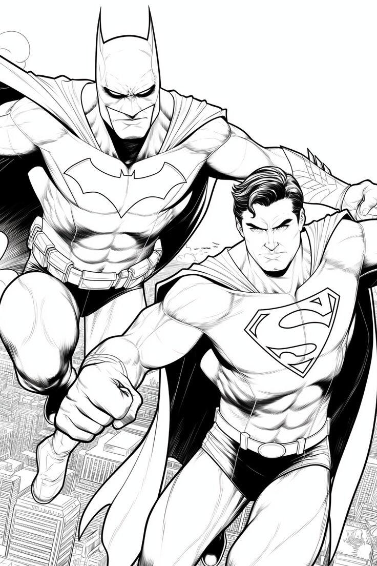 Tranh tô màu Batman cho bé mầm non vừa chơi vừa rèn luyện trí thông minh - 11