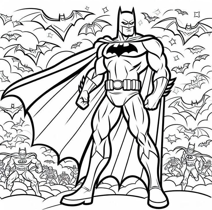 Tranh tô màu Batman cho bé mầm non vừa chơi vừa rèn luyện trí thông minh - 16