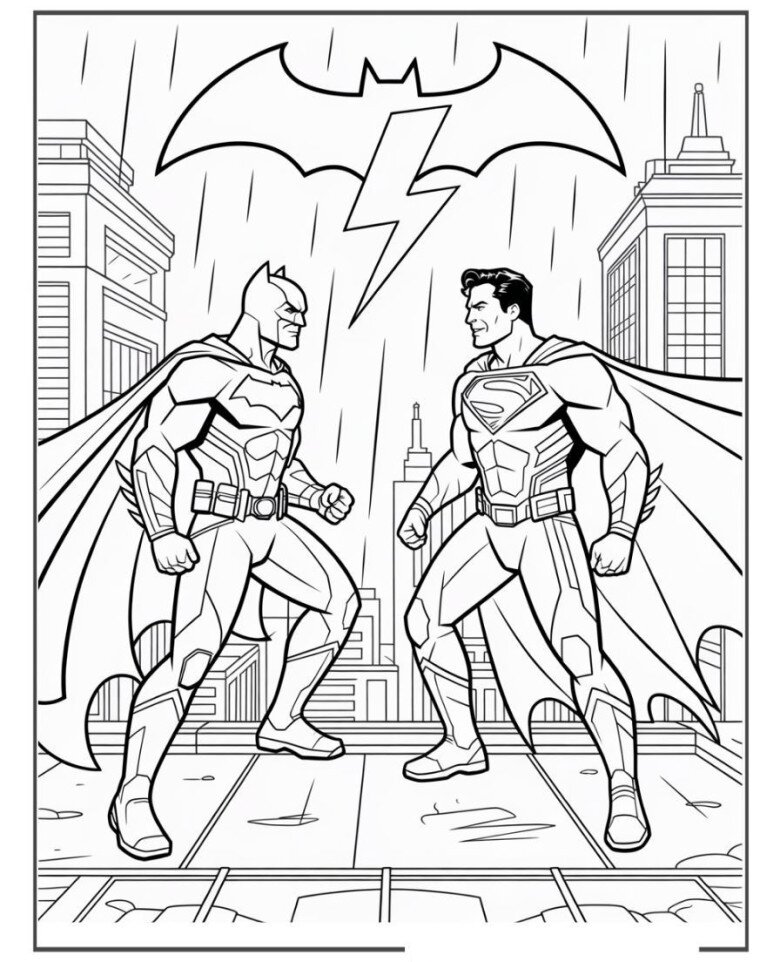 Tranh tô màu Batman cho bé mầm non vừa chơi vừa rèn luyện trí thông minh - 2