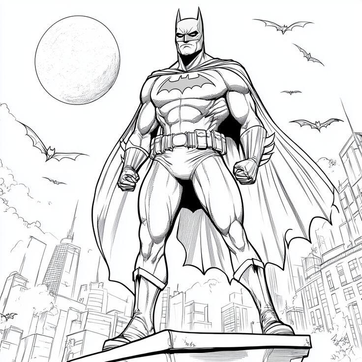 Tranh tô màu Batman cho bé mầm non vừa chơi vừa rèn luyện trí thông minh - 7