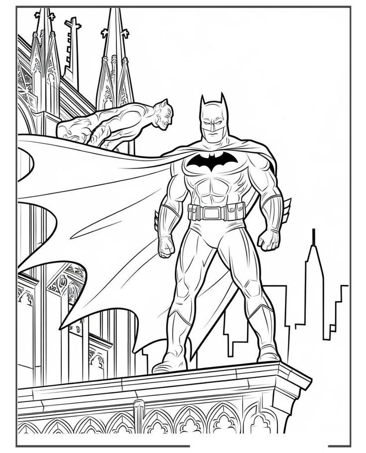 Tranh tô màu Batman cho bé mầm non vừa chơi vừa rèn luyện trí thông minh - 8