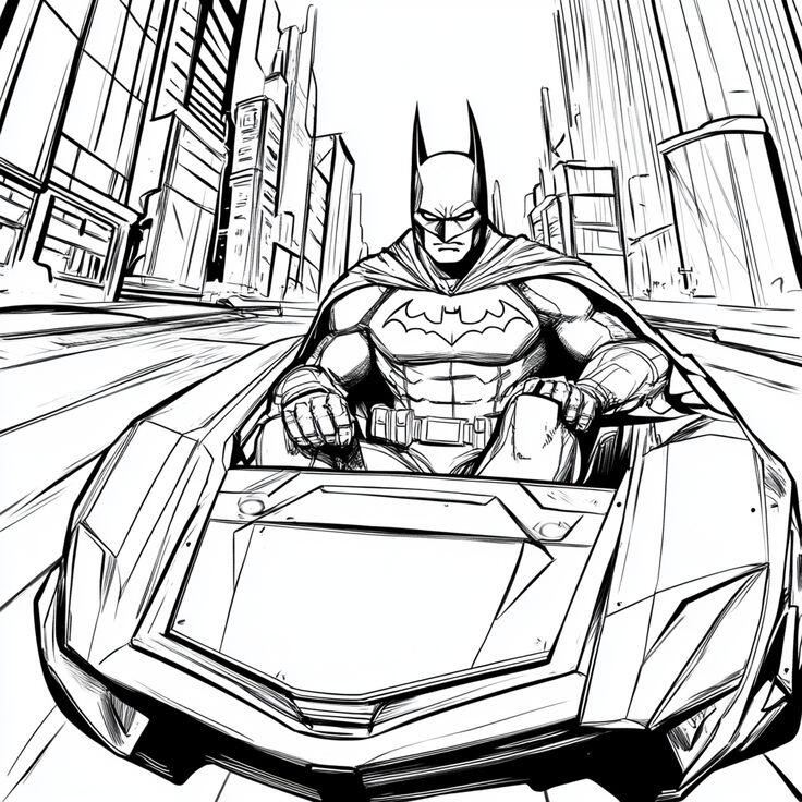 Tranh tô màu Batman cho bé mầm non vừa chơi vừa rèn luyện trí thông minh - 9