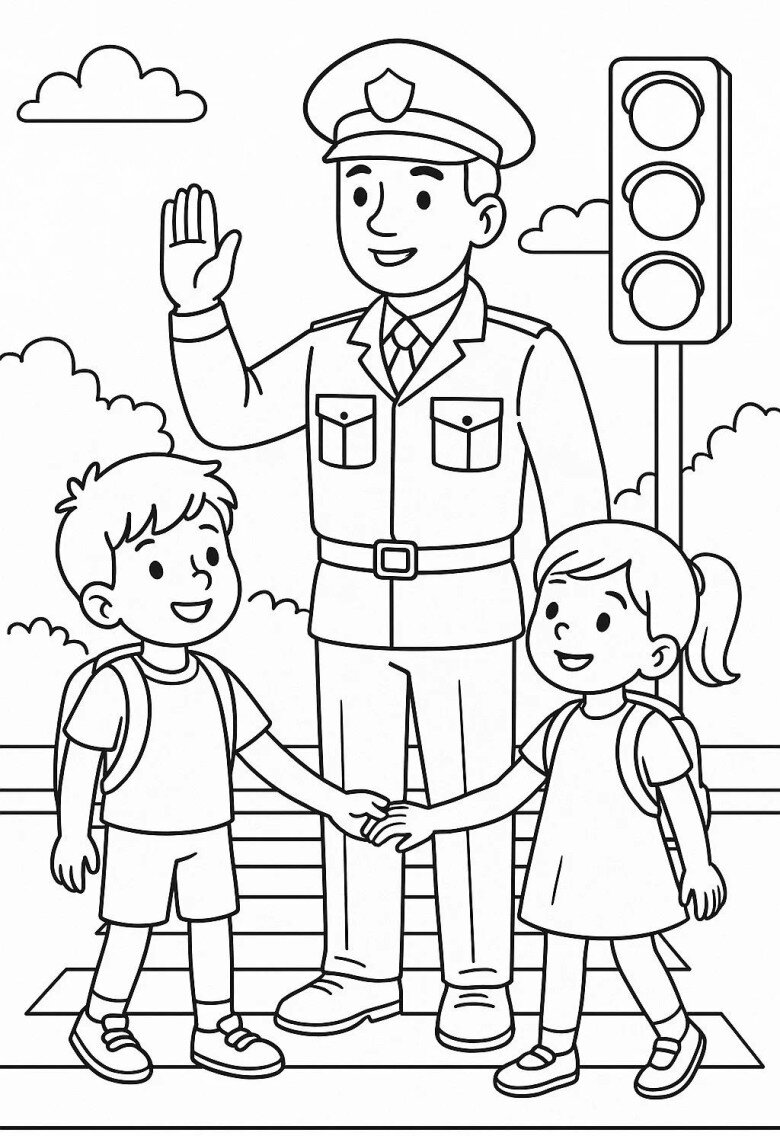Những bức tranh tô màu bộ đội ý nghĩa và dễ tô cho bé mầm non (P2) - 5