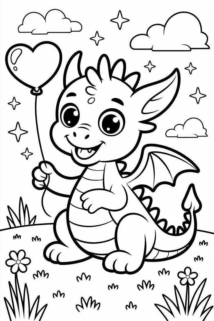 Bé khám phá thế giới khủng long chibi đáng yêu qua 20 bức tranh tô màu ngộ nghĩnh - 14