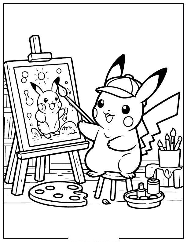 Bố mẹ dành 5 phút cùng tô màu tranh Pikachu, món quà nhỏ giúp gắn kết gia đình - 9
