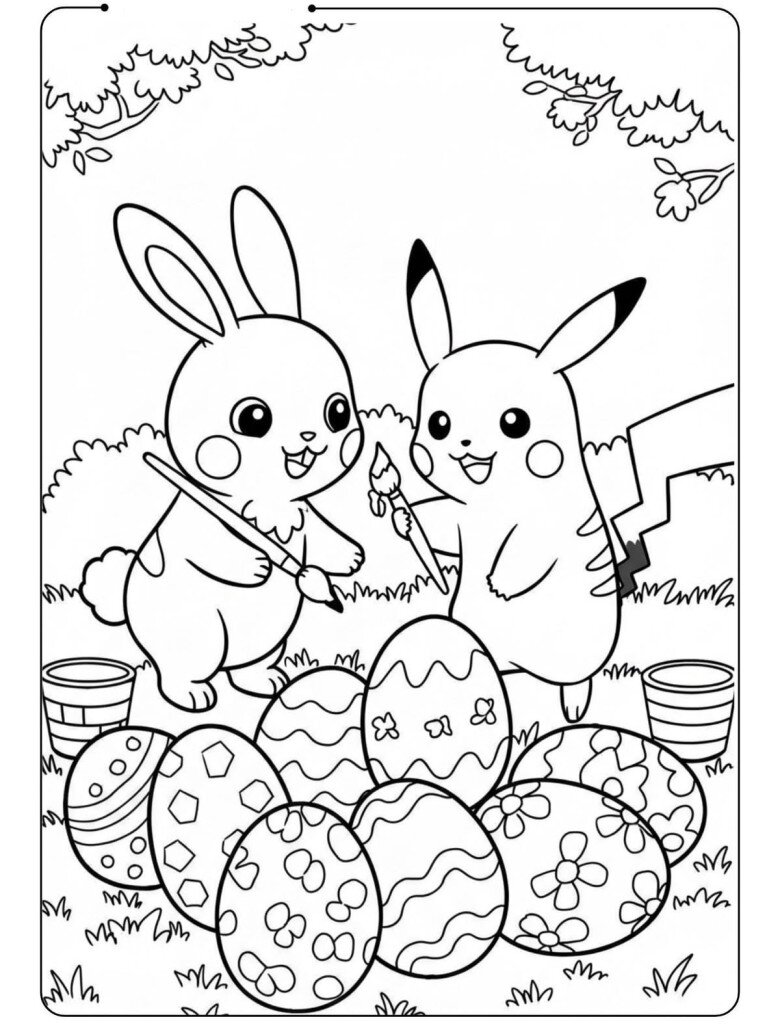 Bố mẹ dành 5 phút cùng tô màu tranh Pikachu, món quà nhỏ giúp gắn kết gia đình - 14