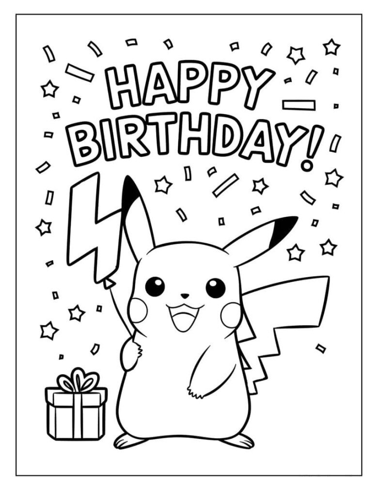 Bố mẹ dành 5 phút cùng tô màu tranh Pikachu, món quà nhỏ giúp gắn kết gia đình - 15
