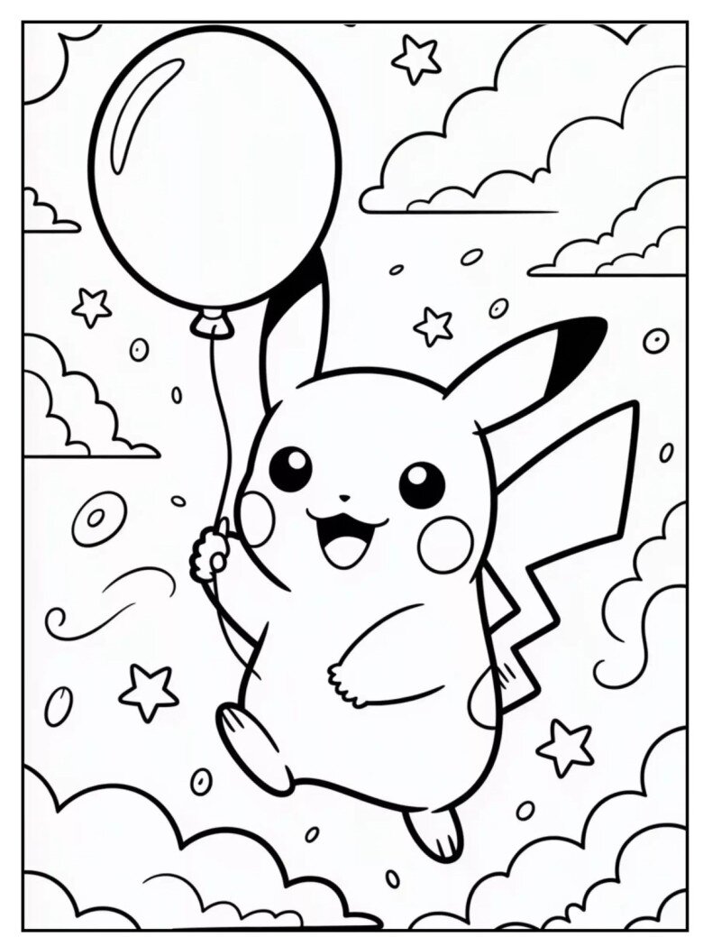 Bố mẹ dành 5 phút cùng tô màu tranh Pikachu, món quà nhỏ giúp gắn kết gia đình - 1