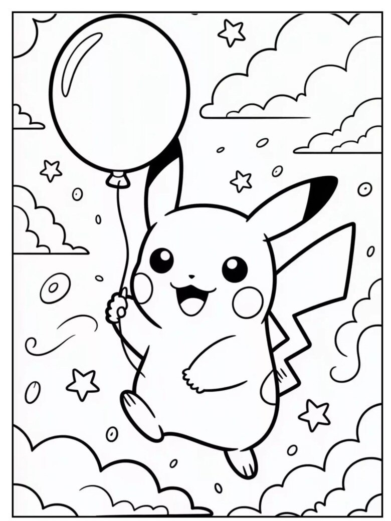 Bố mẹ dành 5 phút cùng tô màu tranh Pikachu, món quà nhỏ giúp gắn kết gia đình - 13