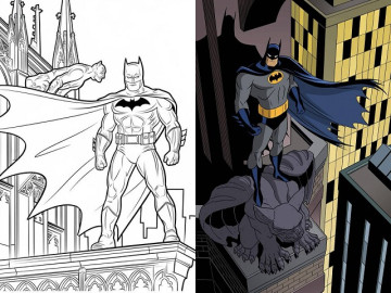 Tranh tô màu Batman cho bé mầm non vừa chơi vừa rèn luyện trí thông minh