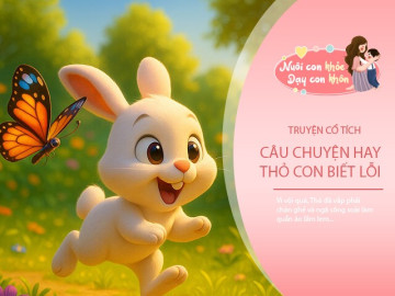 Truyện cổ tích: Thỏ con biết lỗi