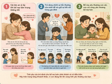 3 kiểu yêu thương ngây thơ, trẻ đang âm thầm chữa lành cho bố mẹ mà nhiều người không nhận ra