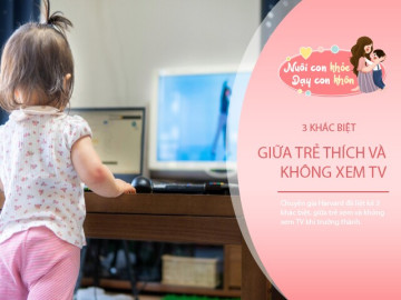 Nghiên cứu Đại học Harvard: Có khoảng cách lớn giữa trẻ xem TV và trẻ không xem TV khi trưởng thành