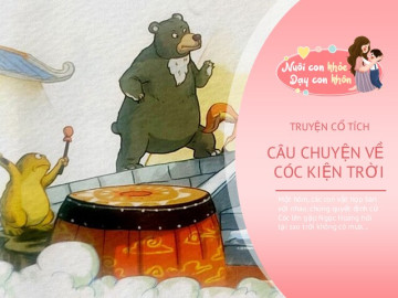 Truyện cổ tích: Cóc kiện trời