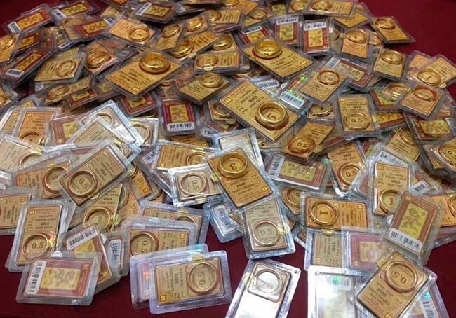 Giá vàng nhẫn tăng nhưng vẫn thấp hơn vàng miếng SJC.