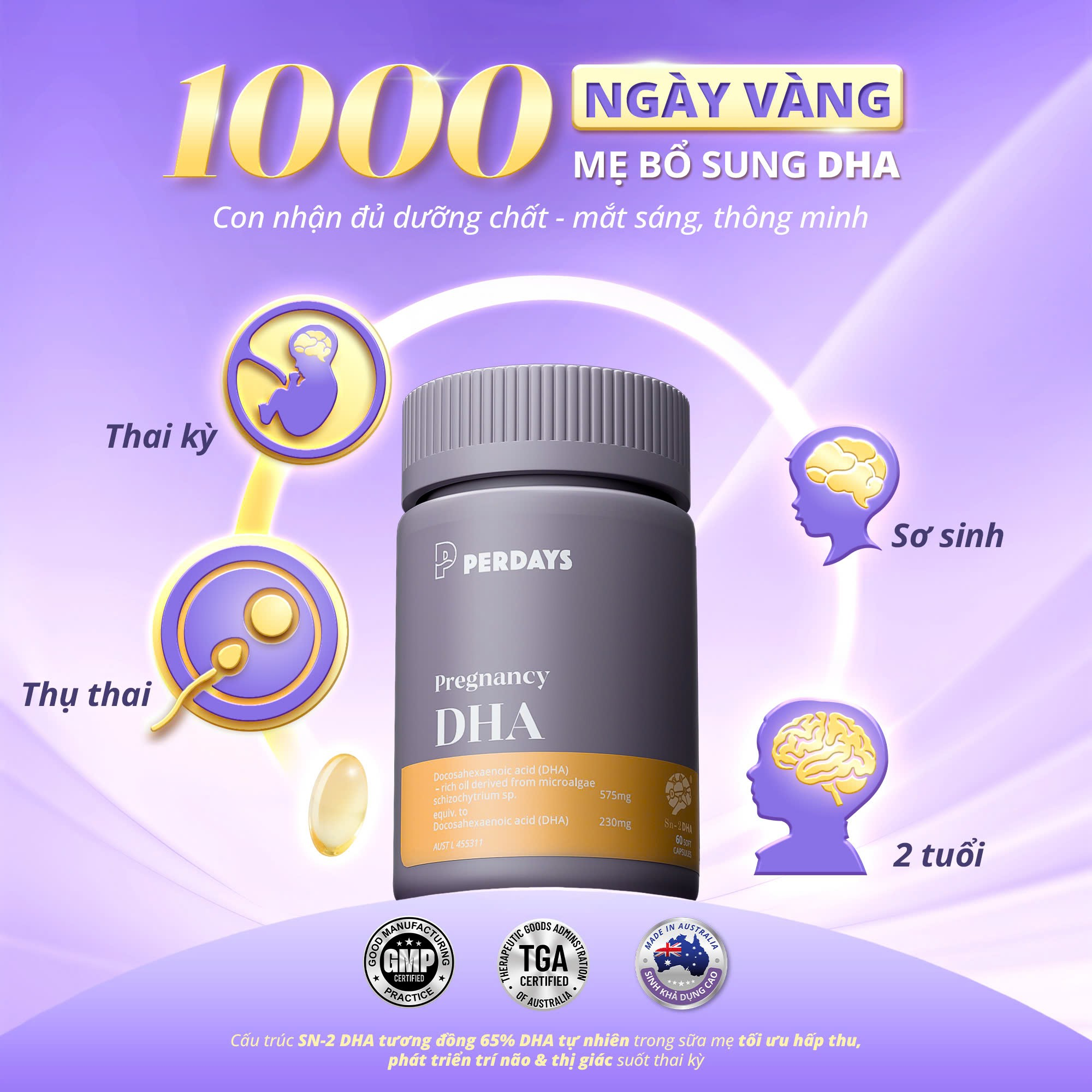 Mẹ bầu uống DHA mỗi ngày, nhưng liệu con đã nhận đủ? - 1