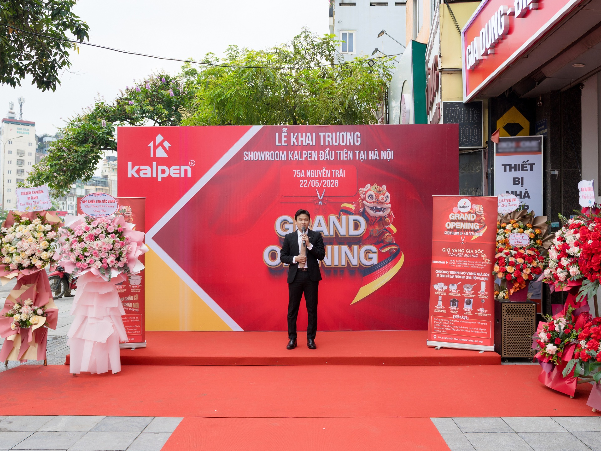 Ông Vũ Minh Tuân, Đại diện Kalpen phát biểu tại buổi lễ. Ảnh: Kalpen