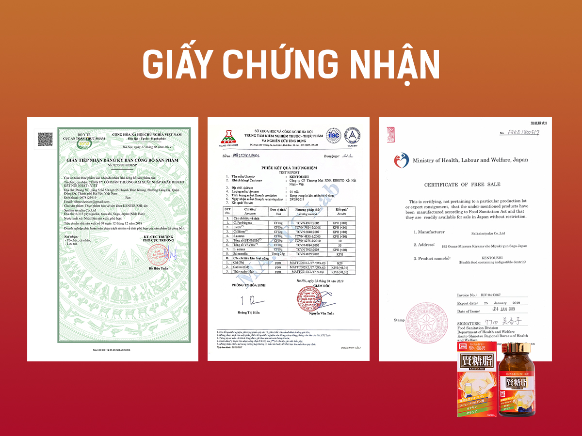 Kentoushi minh bạch nguồn gốc, đầy đủ giấy tờ pháp lý, kiểm nghiệm an toàn