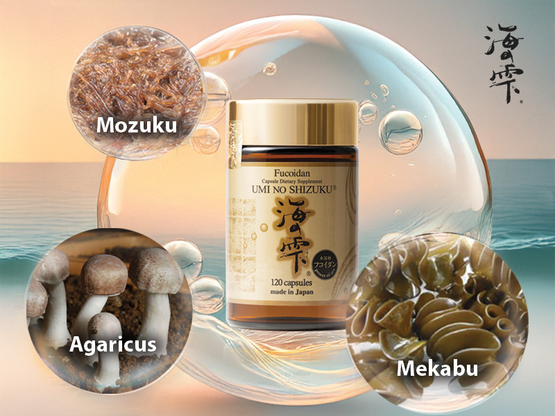 Thực phẩm bảo vệ sức khỏe Fucoidan Umi No Shizuku dạng viên. Ảnh: Công ty Umi No Shizuku