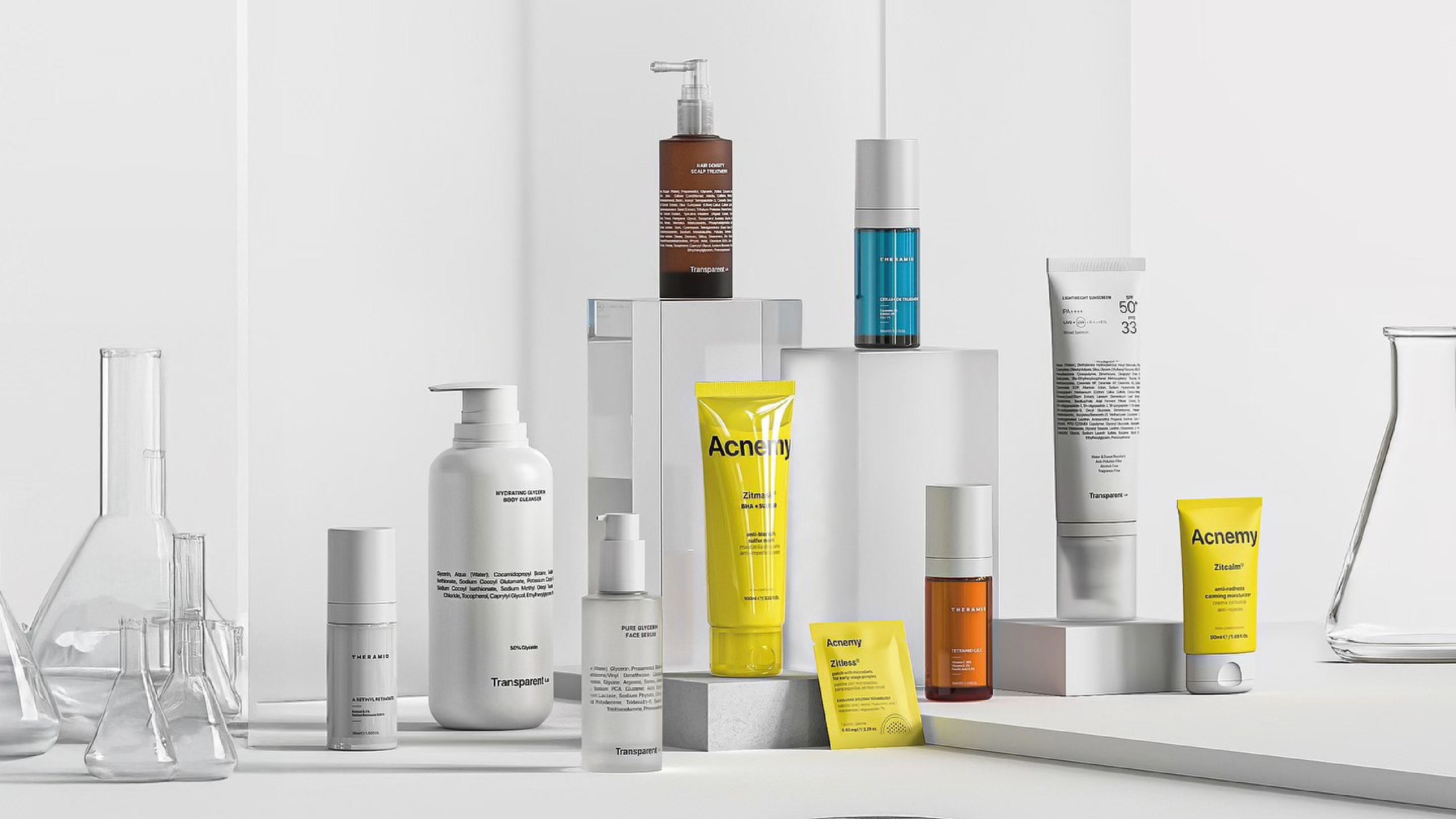 Hệ thống sản phẩm Niche Beauty Lab phát triển công thức dựa trên từng vấn đề cụ thể của làn da