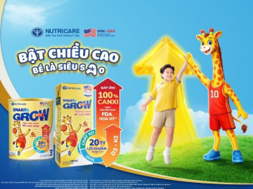 Kỷ nguyên “thế hệ 4” trong Smarta Grow Opti: Hệ dưỡng chất đột phá hỗ trợ bật chiều cao, bé là “siêu sao”