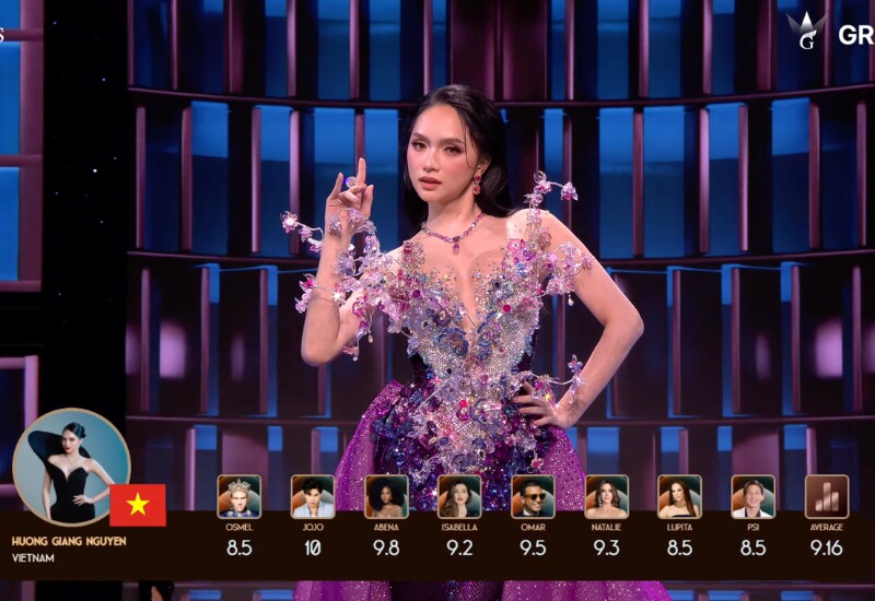Tối 27/5, Bán kết MGI All Stars diễn ra với sự tranh tài của 56 thí sinh. Ngoài màn thể hiện của đại diện Việt Nam là Hoa hậu Hương Giang, điểm số của các thí sinh khác cũng thu hút sự quan tâm. 