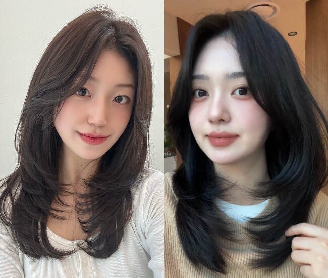 Tóc lửng đuôi cụp giúp gương mặt trông mềm mại và nữ tính hơn nhờ phần đuôi ôm nhẹ vào má. Kiểu tóc này phù hợp với nhiều dáng mặt, đặc biệt là mặt tròn hoặc tóc mỏng vì tạo hiệu ứng tóc dày hơn. Ngoài ra, tóc cũng rất dễ chăm sóc và tạo kiểu.