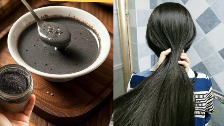 Mè đen chứa nhiều vitamin E, sắt và axit béo có lợi, giúp bảo vệ nang tóc trước tác động của quá trình lão hóa. Đây cũng là thực phẩm thường được nhắc đến trong các bí quyết dưỡng tóc.